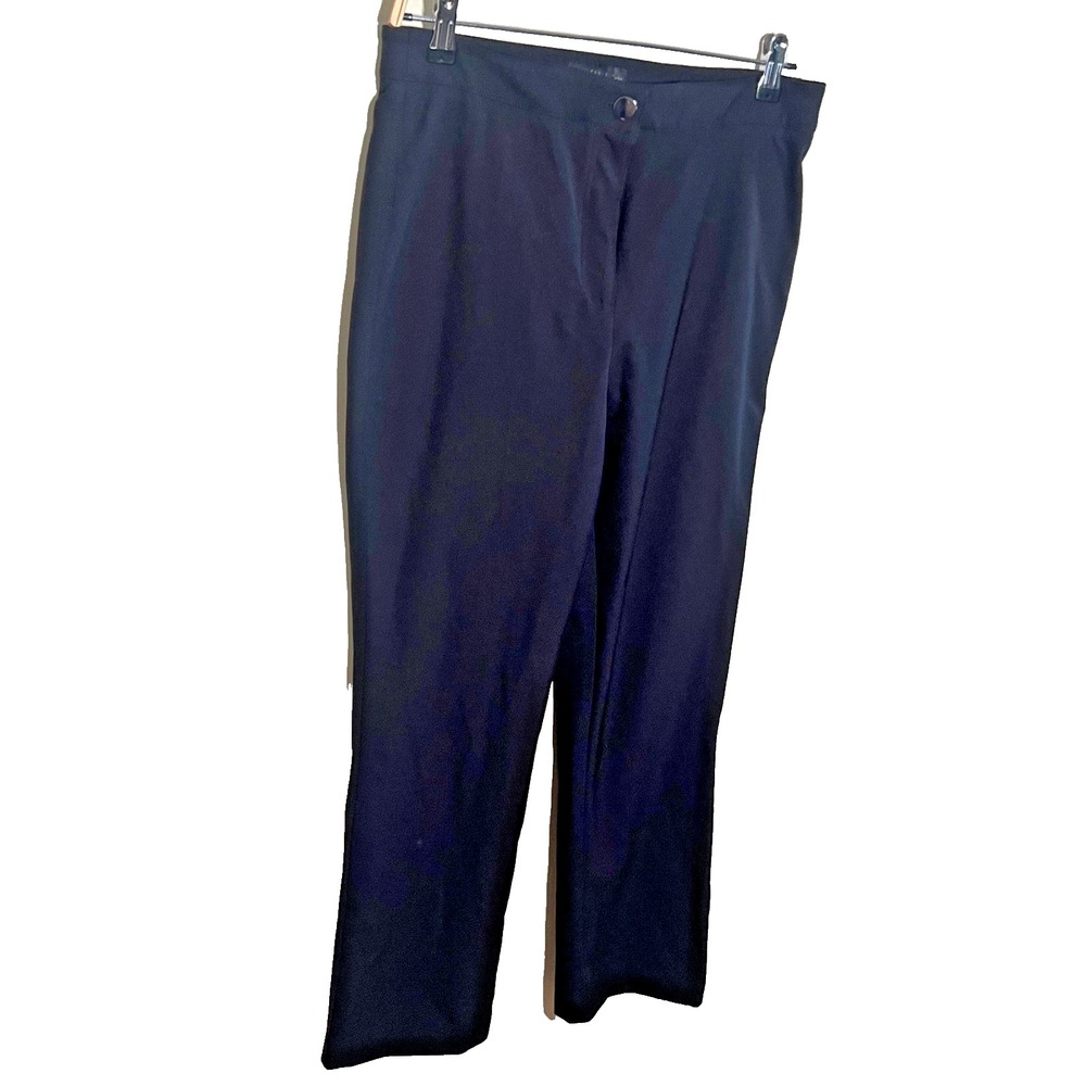 House Of Harlow 1960 Pants Womens Size 8 Black Stretch Flat Front Straight Leg